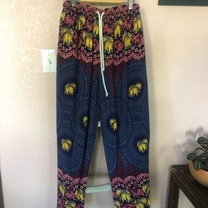 High waisted flow pants